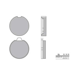 Plaquettes de frein organique BREMBO 07SU0125