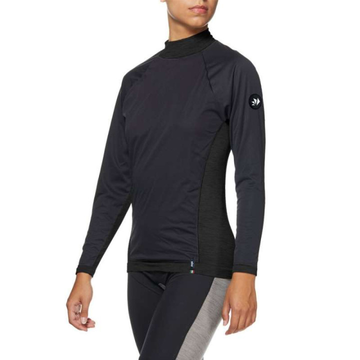 Maillot thermique moto SIXS TS4 MERINOS BLACK