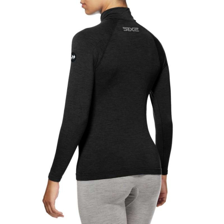 Maillot thermique moto SIXS TS4 MERINOS BLACK