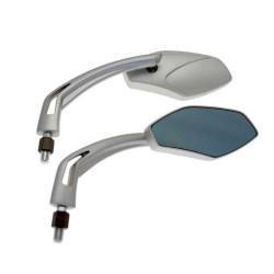 Motorcycle mirrors Bihr SLIDE Gris M10x125