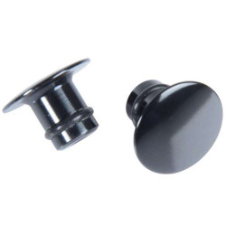Bouchons obturateurs fixation de rétroviseurs M10 (noir brillant)
