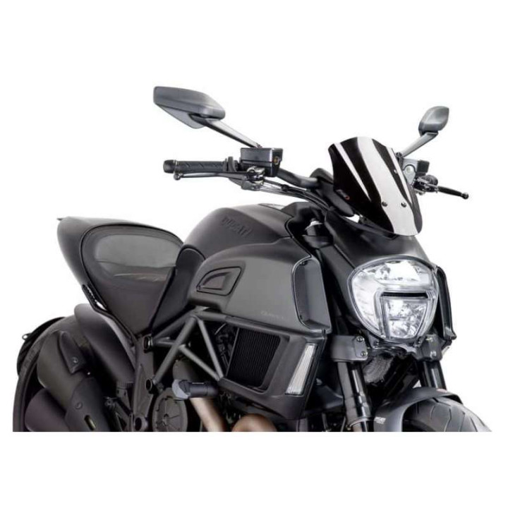 Puig NEW GENERATION SPORT REGLABLE windshield (7592) Ducati DIAVEL