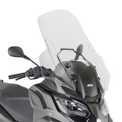 Bulle incolore Givi +19cm D5619ST Piaggio MP3 Hpe 400-400 SPORT-530 Exclusive 2022-2026