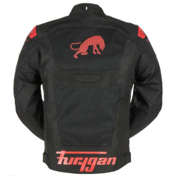 Blouson moto d'été Furygan ATOM VENTED EVO Noir/Rouge 2