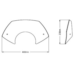 Pare-brise Puig GTS Sport (20500)  Piaggio VESPA GTS 125/300 2