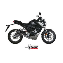 Ligne complète Mivv GP PRO Inox noir (H.074.LXBP) Honda CB125R Neo Sports Café 2