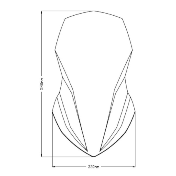Puig TOURING bubble +10cm (20752) Honda NC750X 21-