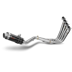 Mivv GP homologated complete line Inox black (H.055.LXB) Honda CB650F 