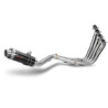 Mivv GP homologated complete line Inox black (H.055.LXB) Honda CB650F 
