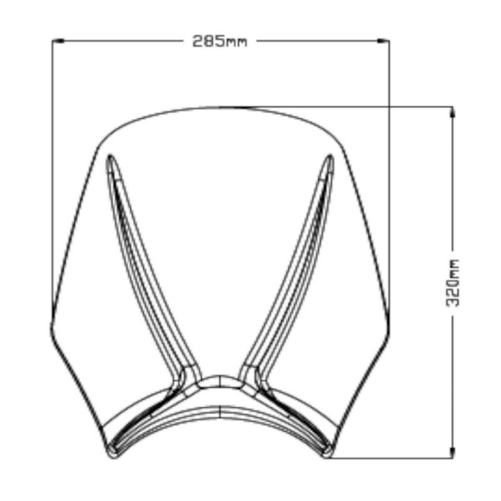 Windshield Puig NEW GENERATION SPORT (20638) TRIDENT 660