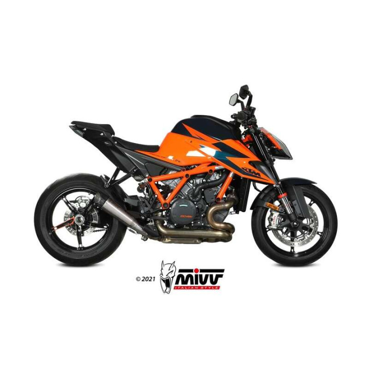 Mivv X-M5 Titanium-approved muffler (KT.026.LC5T) KMT Super Duke R