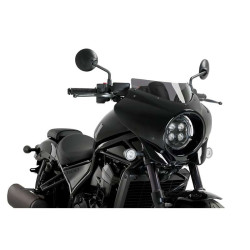 Puig MIRAGE SPORT half fairing Black Gloss (21460) HONDA CMX 1100 REBEL