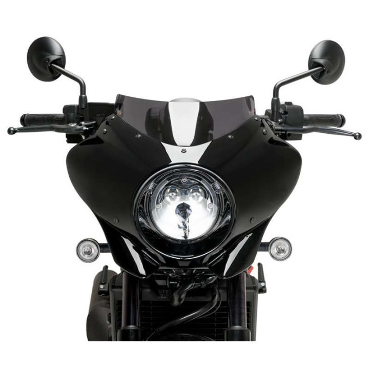 Puig MIRAGE SPORT half fairing Black Gloss (21460) HONDA CMX 1100 REBEL