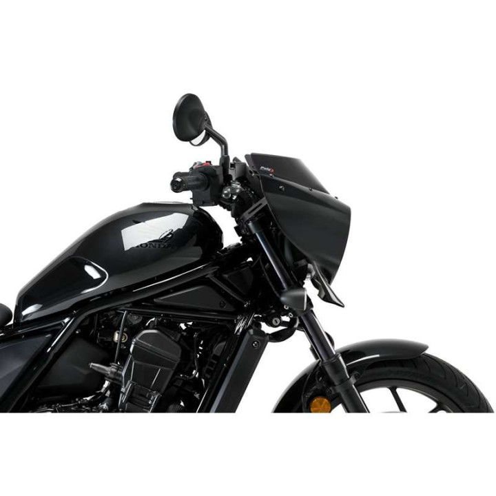 Puig MIRAGE SPORT half fairing Black Gloss (21460) HONDA CMX 1100 REBEL