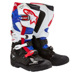 Bottes ALPINESTARS HONDA TECH 7 ENDURO Drystar Black White Blue Red