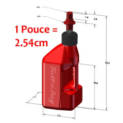 Bidon d'essence Tuff Jug blanc 10L