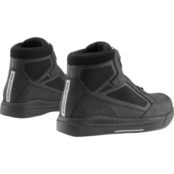 Icon PATROL 3 Motorcycle Shoes Black