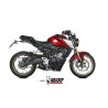 Complete line Mivv MK3 Inox black (H.078.SM3B) Honda CB125R Neo Sports Café 21-