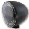 Phare moto leds 5 3/4 pouces HIGHSIDER CIRCLE Noir (bottom mount)