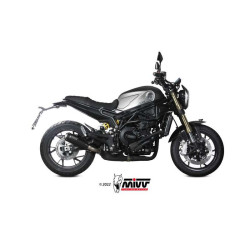 Mivv X-M1 approved muffler, black stainless steel (E.008.LC4B) Benelli Leoncino 800 2