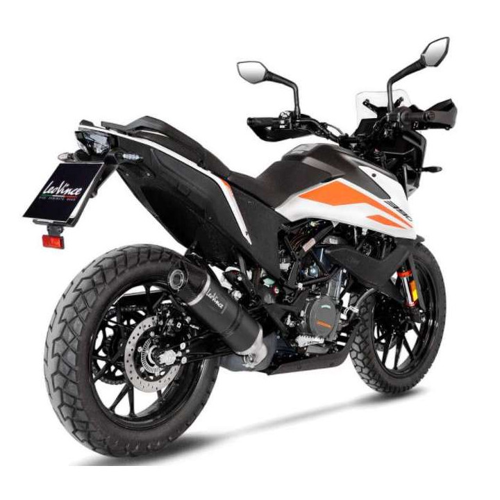 Approved muffler LeoVince LV ONE EVO Black (14346EB) KTM 390 ADVENTURE
