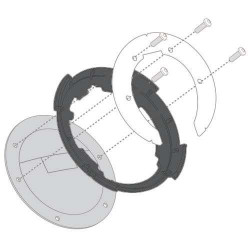 Givi TANKLOCK ZT480F-2R mounting flange
