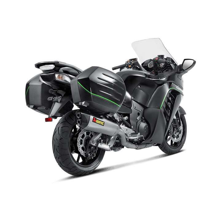 Silencieux homologué Akrapovic Titane/Carbone Kawasaki GTR1400