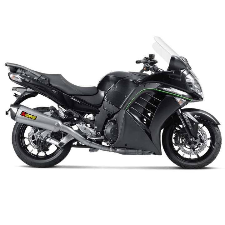 Silencieux homologué Akrapovic Titane/Carbone Kawasaki GTR1400