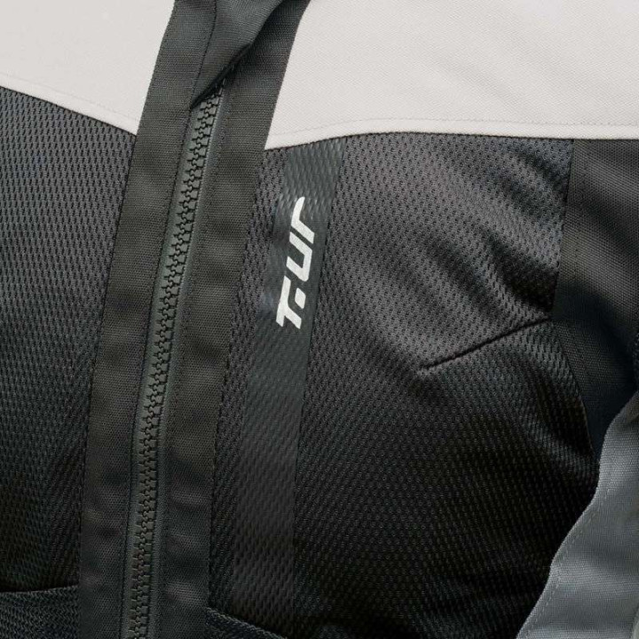 Women's motorcycle jacket T.UR ETNA HYDROSCUD LADY Black/Ice