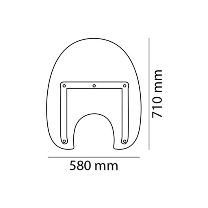 Custom windshield Puig AMERICA III (5970W) Yamaha XVS950/1300 MIDNIGHT STAR