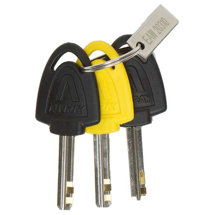 Alarmed disc-lock AUVRAY B-LOCK 14 BLACK