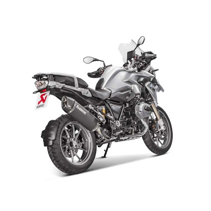 Silencieux homologué Akrapovic Titane Noir/Carbone BMW R1200GS LC /Adv EURO 4