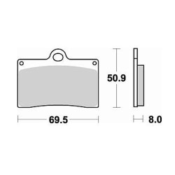 Brake pads sinter BRAKING 688CM66