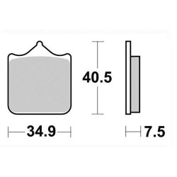 Plaquettes de frein sinter BRAKING 870CM66