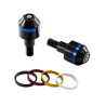 Short handlebar ends with Puig rings BLACK (8016N) BMW C650 GT / C600 SPORT