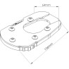 Side stand extension Puig 20408N Suzuki DL800/1050 V-STROM