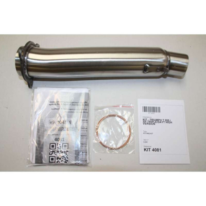 Silencieux homologué Ixil SOVE inox (OT4081VSE) Triumph Daytona 955i/Speed Triple 955