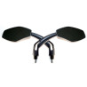 Motorcycle mirrors Bihr SLIDE Anthracite M10x125