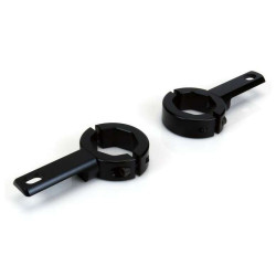 Kit fixation feux DENALI sur fourche et châssis 32-38mm (Noir)
