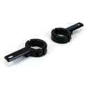 Kit fixation feux DENALI sur fourche et châssis 32-38mm (Noir)