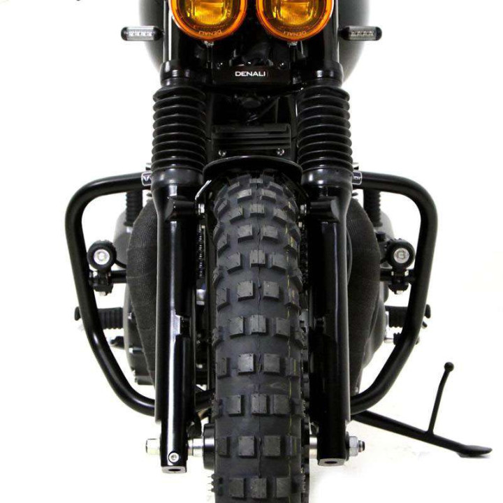 Kit fixation feux DENALI sur fourche et châssis 32-38mm (Noir)