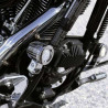 Kit fixation feux DENALI sur fourche et châssis 32-38mm (Noir)