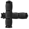 Poignées moto AVON AIR CUSHIONED GRIPS Noir 22mm