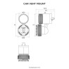 Support voiture grille de ventilation Quad Lock