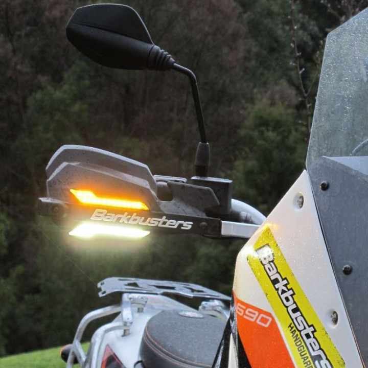 Inserts leds blanches pour protège-mains BARKBUSTERS STORM/VPS/JET