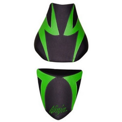 Housse de selle Bagster (2150F) Vert/Noir/Lettres Vertes Kawasaki ZX10R 06-07