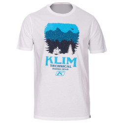 Klim T-shirt BADLANDS WHITE PETROL