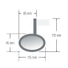 Rétroviseur embout de guidon HIGHSIDER ACTION
