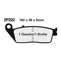Semi-metal brake pads Nissin 2P-202GS