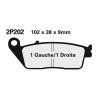 Semi-metal brake pads Nissin 2P-202GS